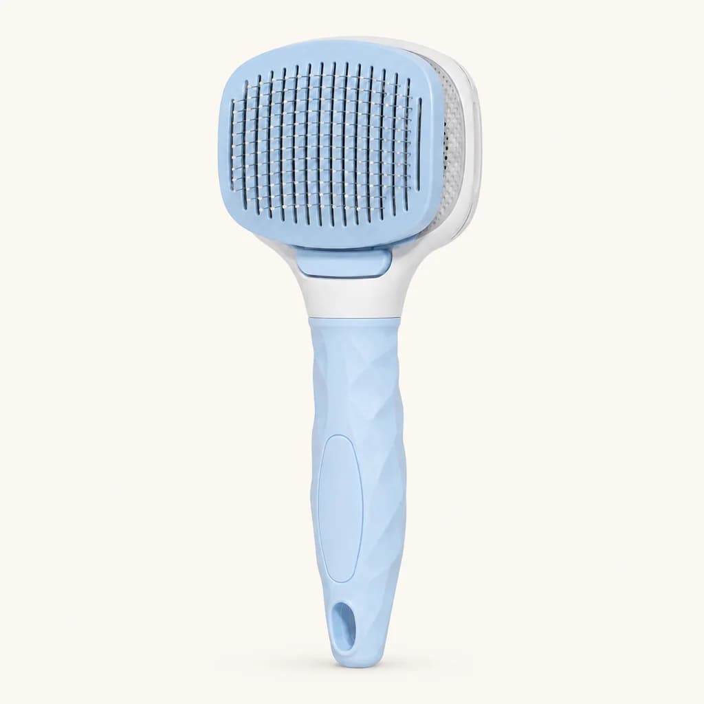 Self-Cleaning Pet Slicker Brush — Deshedding Brush for Dogs & Cats — Fetch & Co.