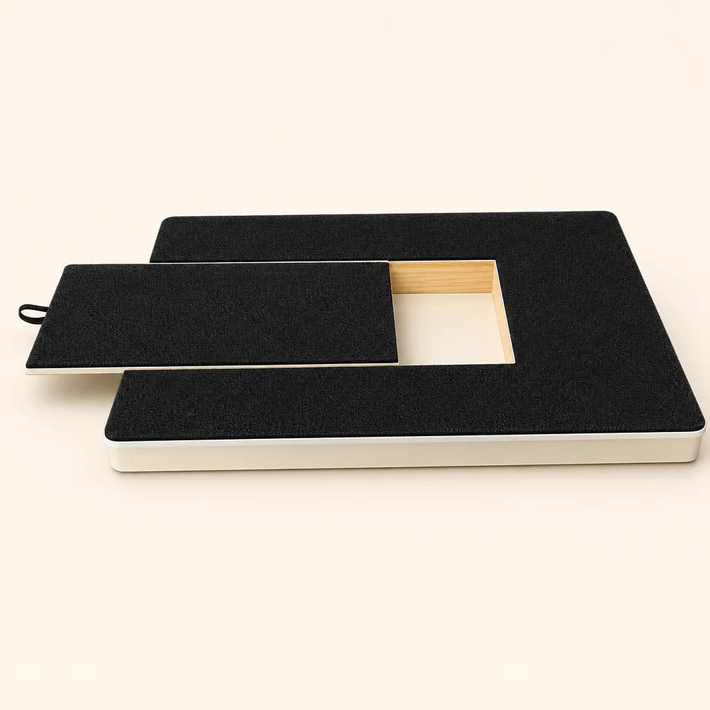 Dog Nail Scratch Board with Treat Box — Natural Nail File for Dogs — image 1 — Fetch & Co.